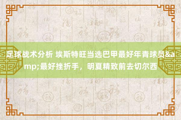 足球战术分析 埃斯特旺当选巴甲最好年青球员&最好挫折手，明夏精致前去切尔西